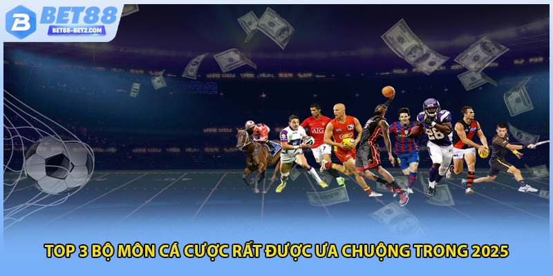 Top 3 bộ môn cá cược rất được ưa chuộng trong 2025